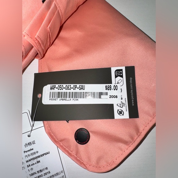 NWT Porsche 917 Pink Pig Umbrella Automatic Compact | Rare Motorsport Edition - Picture 7 of 7